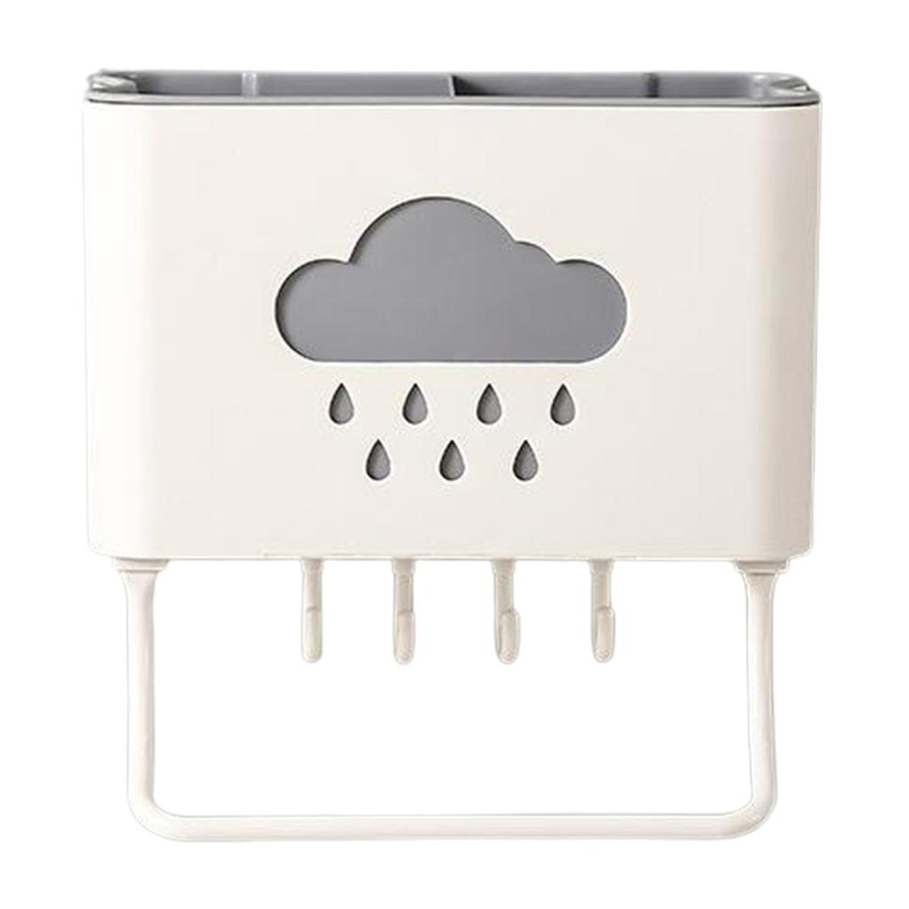 Kitchen Bathroom Toothpaste Rack Holder Shelf NO Drilling Waterproof, and Rain Pattern