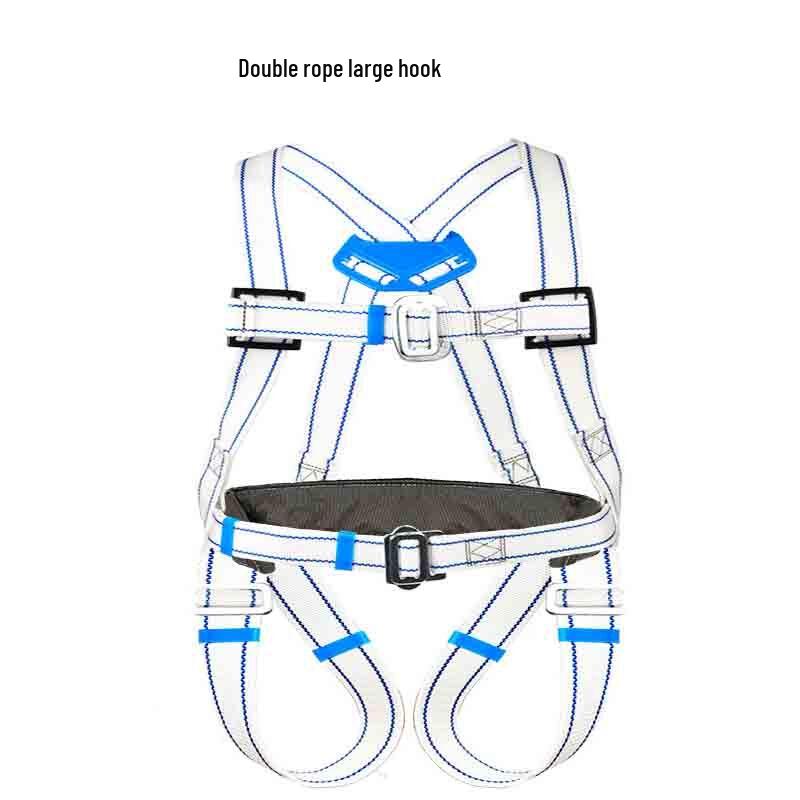 Lin Pan Full Body Safety Harness with Double Lanyard One Size