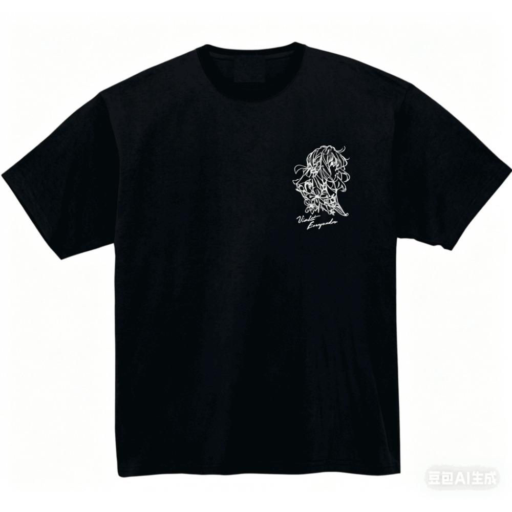 Violet Evergarden Cotton summer T-shirt  Model shirt personality Clothes Year round clothing Short Sleeves Classic