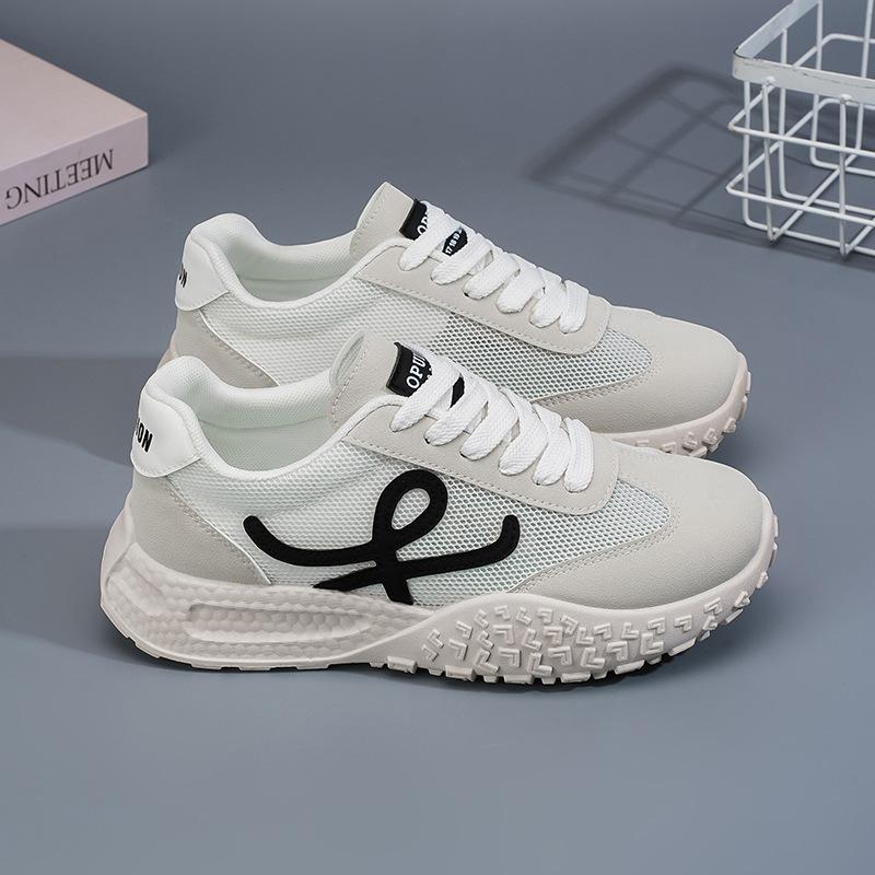 Summer Women's Shoes New Breathable Hollow Mesh Shoes Children's Korean Version Versatile Thick-soled Soft-soled Sports Shoes Casual Running Shoes