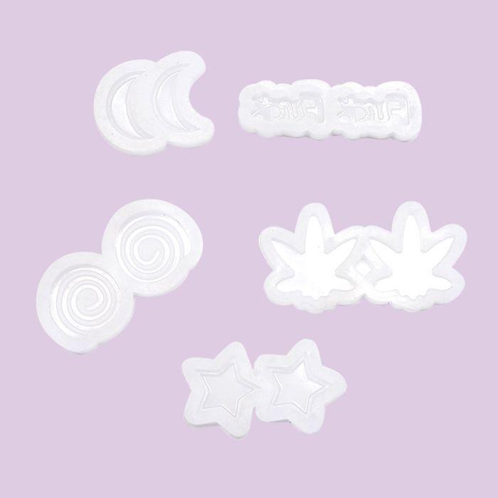 5 mini moules pour bijoux Rebelle