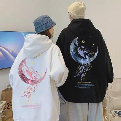 Men's Korean Style Trendy Hooded Sweatshirt - Plush, All-Match, Loose Fit for Autumn and Winter