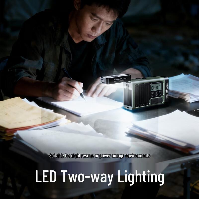 Wolsen M390 Multi-Function Emergency Radio Flashlight