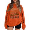 Unisex Lightweight Long Sleeve Neck Pullover Graphic Print Sweatshirt