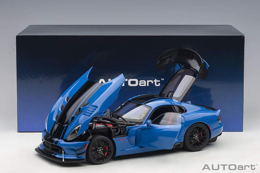 AUTOart Dodge Viper ACR Stripe Finished Product 71734 1/18 Blue/Black