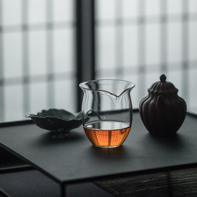 Japanese Style Glass Fair Cup Handmade Kung Fu Tea Pitcher Fair Mug Chahai Tea Cup Set Accessories Teaware