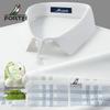 FORTEI Men's 7A Antibacterial Silk Blend Long-Sleeve Polo Shirt