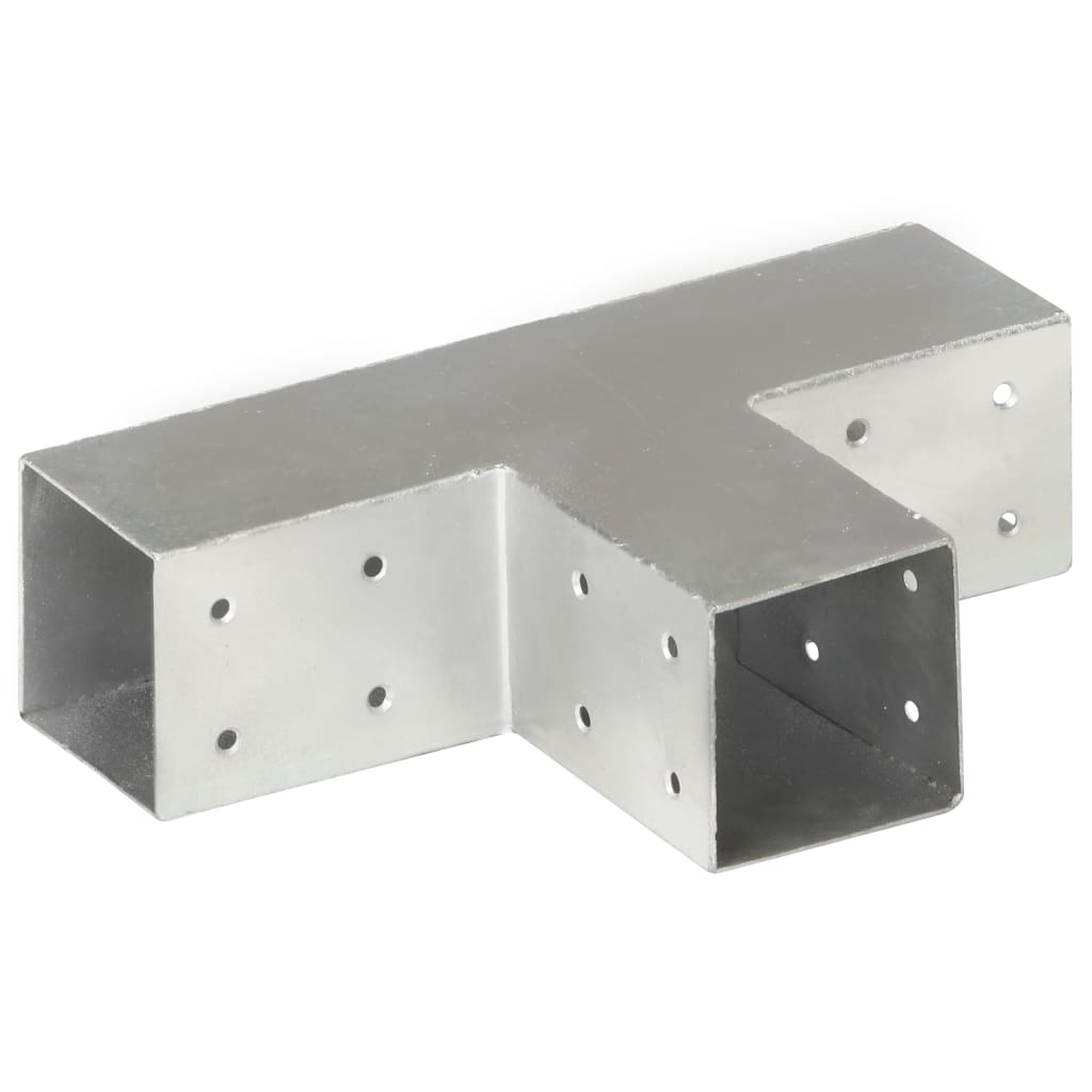 Vidaxl Łączniki W Kształcie T, 4 Szt., Galwanizowany Metal, 71X71 Mm