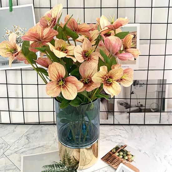 Artificial Flower No-Maintenance Long-Lasting Beauty Realistic Petals Leaf Texture Flexible Branches High Simulation Flower Home Decor