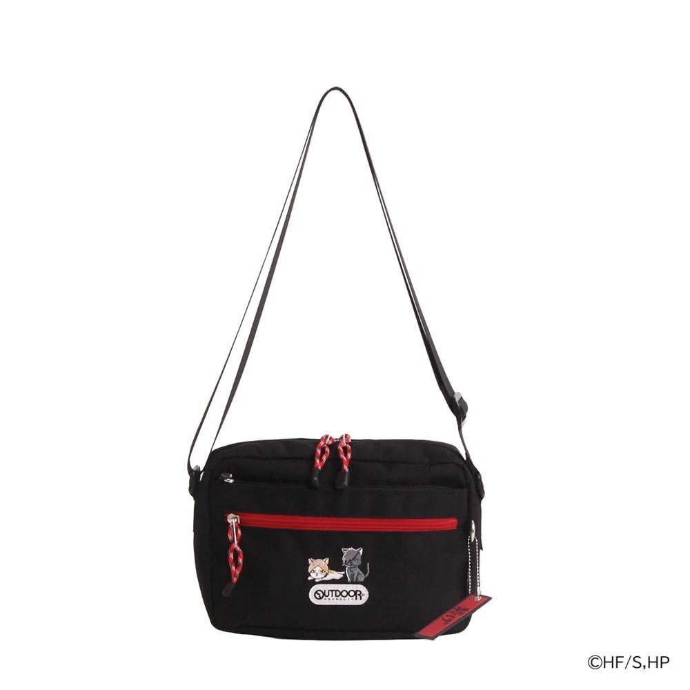 Haikyu Japan Outdoor Products Animal Embroidery Bag Collection H SHOULDER / BLACK RED