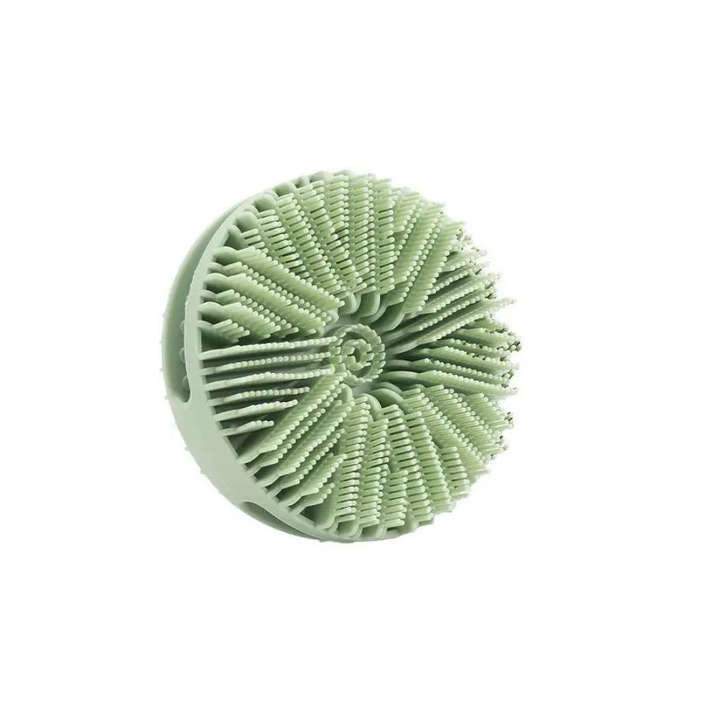 Portable Hand-operated Bath Brush Double-sided Massage Brush Silicone Bath Brush  Bathroom