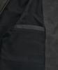 Standarderror 87-Stan176 Minimal Vintage Double Pocket Leather Jacket Black