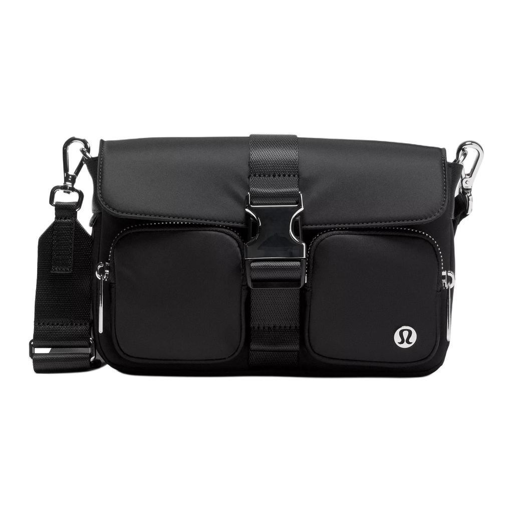 Lululemon Wunderlust 3L Mehrzwecktasche Abnehmbar Verstellbar Schulter Crossbody Tasche Damen Taschen Schwarz LW9FKSS-0001
