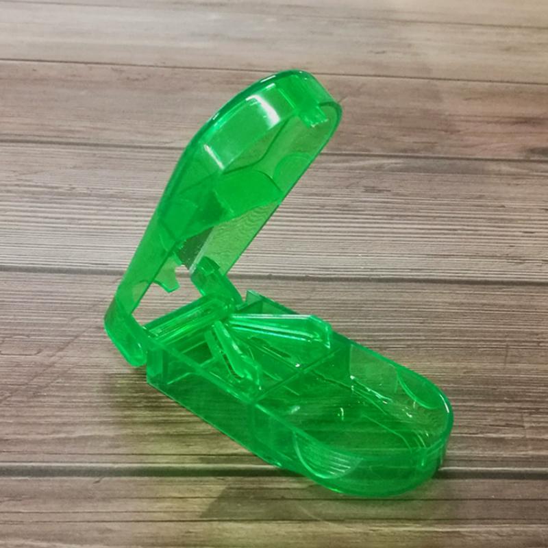 Portable Tablet Cutter Dose Divider Convenient Pill Splitter Storage Box for Daily Medicine Taking
