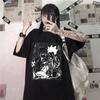 Y2k Women T-shirt Tops Kawaii Hunter X Hunter Tshirt Killua Zoldyck T-shirt Crew Neck Fitted Soft Anime Manga Tee Shirt Clothes