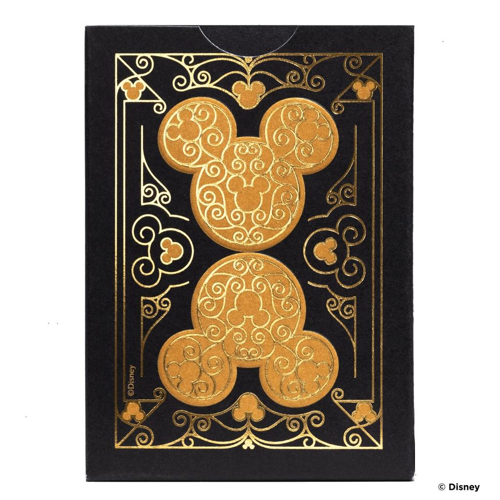 Tenyo Disney Bicycle Playing Black Gold Mickey Poker Size X Ages 6 and Up Cards, & Mouse, (6.3cm 8.8cm),