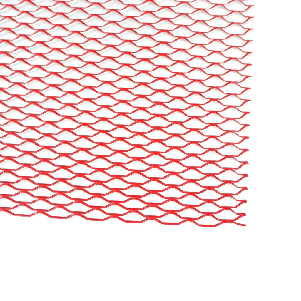 100x33cm Diamond Hole Aluminium Racing Car Bumper Grille Grill Mesh Net Vent Black Silver Red Blue Tuning Universal