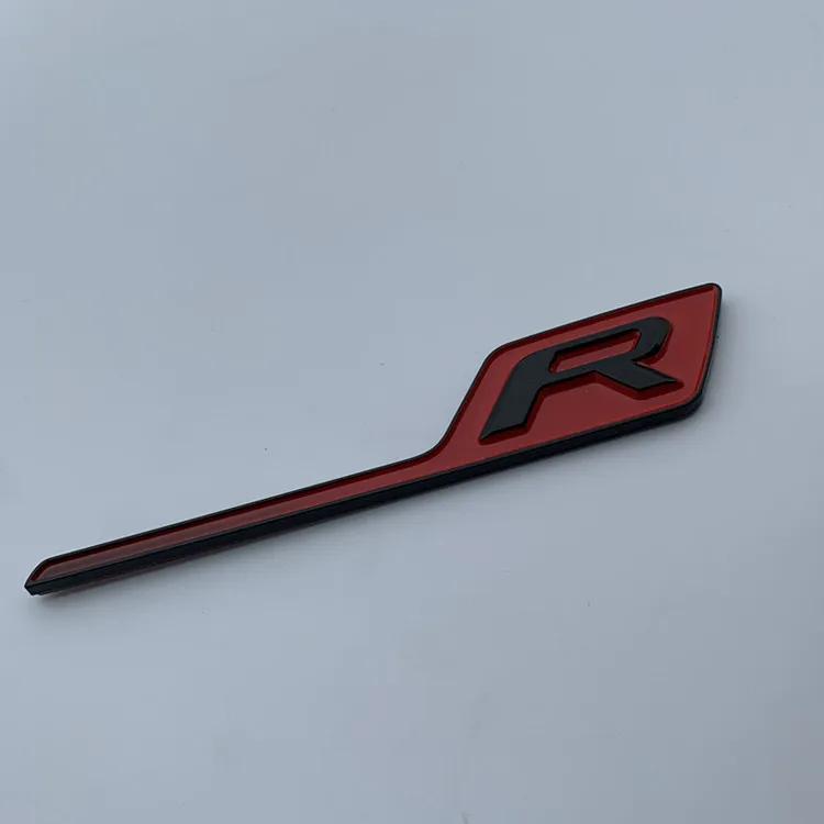 1Pc Car Styling New Long S R Letter Trunk Emblem Logo Badge Sticker For GTR GTS C63S E63S GLC63S GLE63S