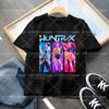Summer Fashion Movie Kpop Demon Hunters T Shirt Kids Cartoon Anime Clothes Round Neck Basic Boys Tops Casual