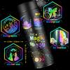 100 Pcs Colorful Laser Magic Pet Stickers Aesthetic For Diy Guitar Scrapbooking Suitcase Water Bottle Phone Laptop Skateboard