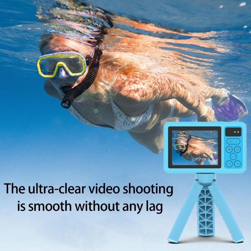 IP68 Waterproof Digital Camera 48MP High Resolution Underwater Photography 10ft Depth Lightweight Design for Snorkeling