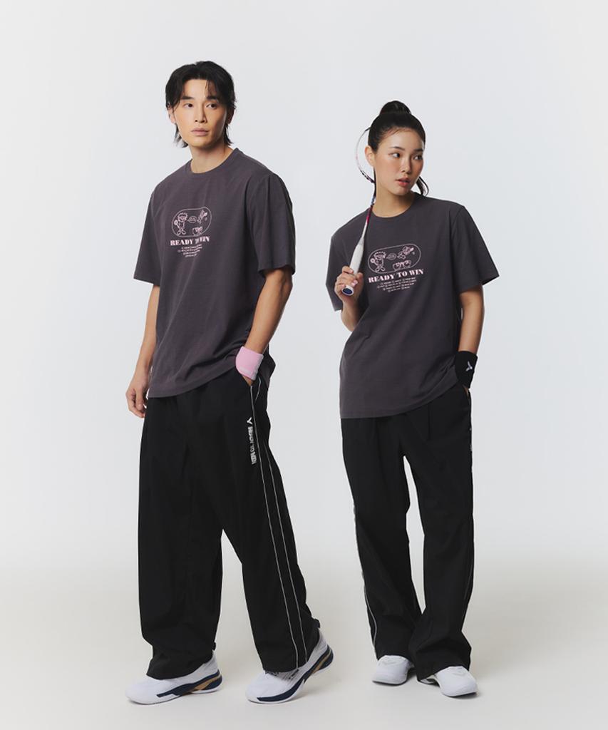 Bigteo Play Line Badminton Unisex Oversized T-Shirt (Vt26Ato204U)