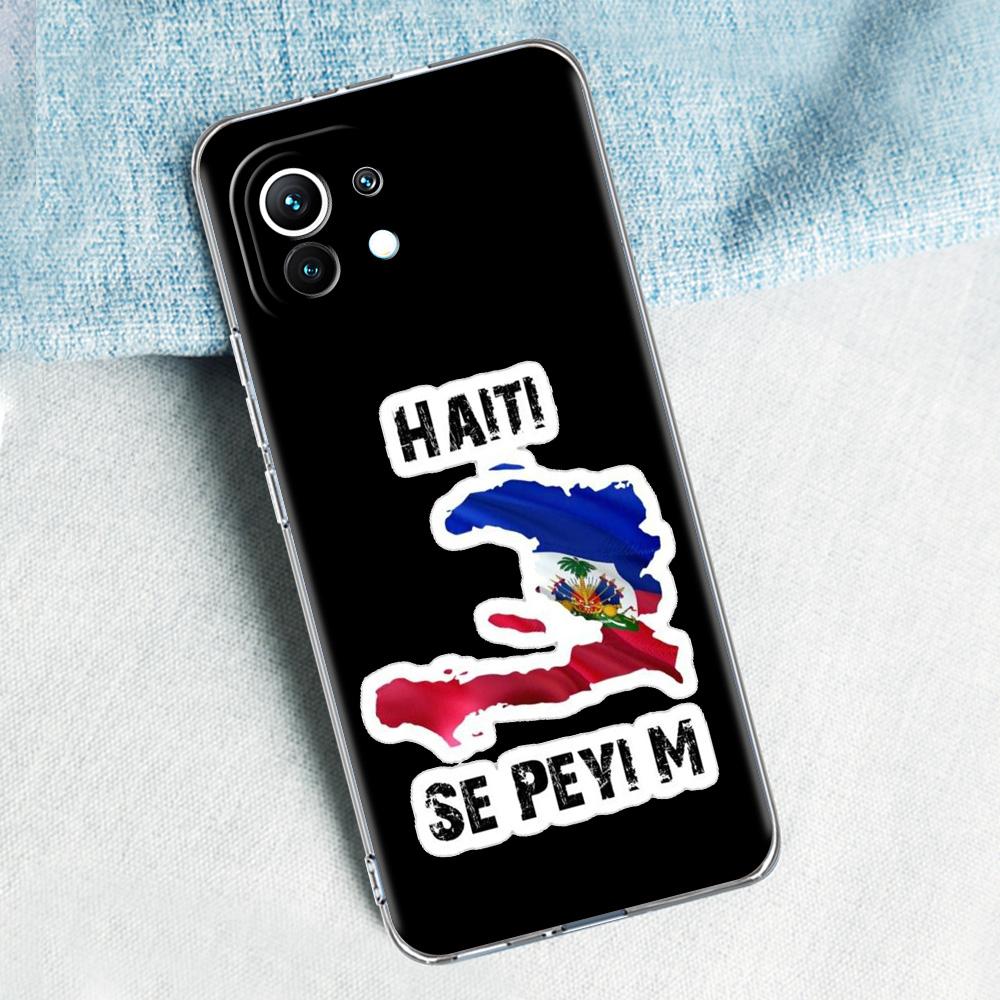 Phone Case For Xiaomi Mi 15 14 13 12 11 Lite 15T 13T 12T Pro Poco X7 X6 X5 Pro 5G X3 NFC F7 F6 F5 Cover Shipping Haiti Flag