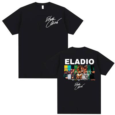 Rapper Eladio Carrion Album 2025 Graphic Tshirts Mens Clothing Gothic Hip Hop Retro T Shirt Man Oversized High Quality Tshirt