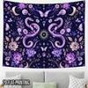 2D Flat - 2D Flat - 2D Flat Print 1pc Tapestry Purple Moon Serpent Tapestry Mystical Fantasy Wall Hanging Themed Party Banner Suitable for Family Part