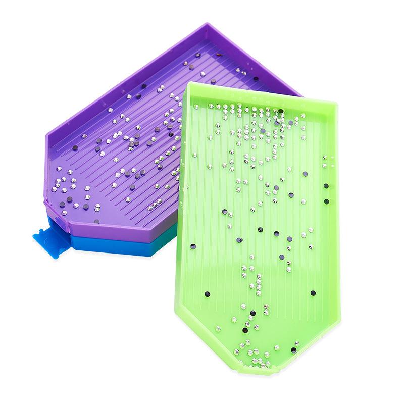 1Pc Diamond Painting Tray Plate Large Capacity Square Point Drill Embroidery Tool Diamond Embroidery Accessories
