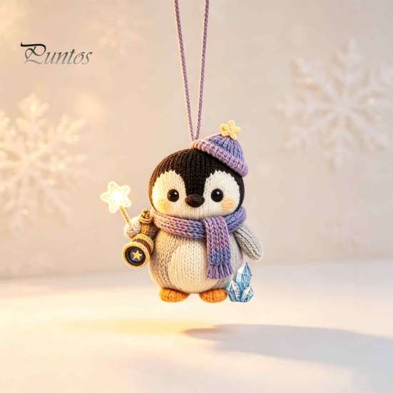 Decorative Knitted Figurine Handmade Doll for Kids, Soft Crochet Forest Animal Plush Toy, Cute Pendant Hand Woven Stuffed Doll, Unique Gift