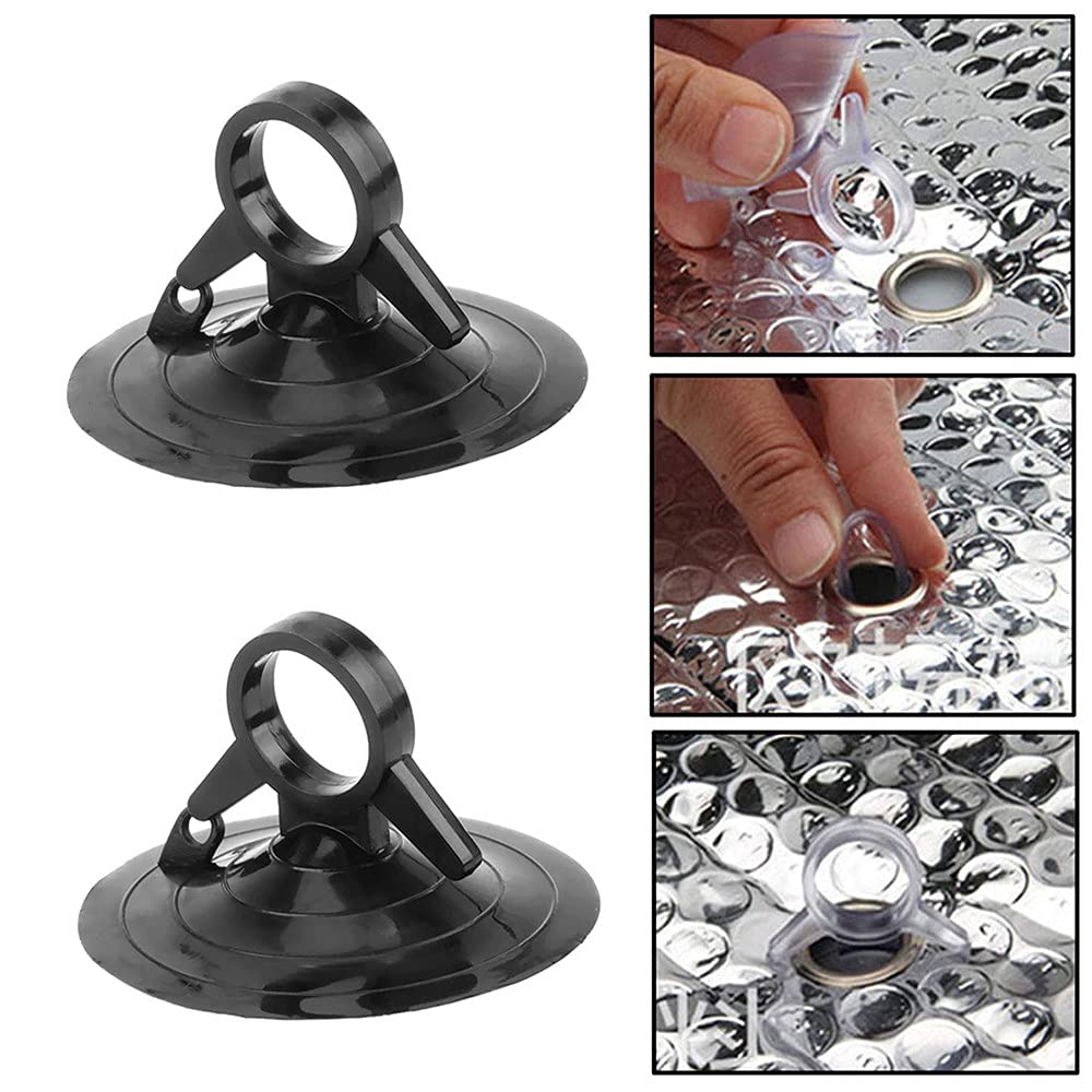 Suction Cup for Park Sun Shade Replacement Auxiliary Black (Pack of 16)