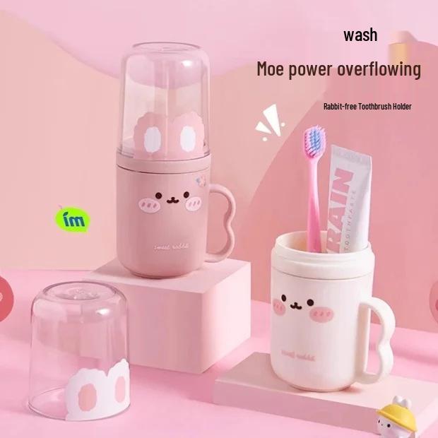Newcomer Discount: Cute 2-in-1 Travel Toothbrush and Cup Set for Couples and Students