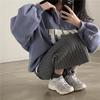 Felpa da Donna con Mezza Zip Stampa Lettere Vestibilità Larga Casual Collo Alto Pullover