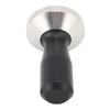 58mm Kaffeetamper Ergonomischer Griff Edelstahl Siebträger Tamper Zubehör für Kaffeemaschine Schwarz