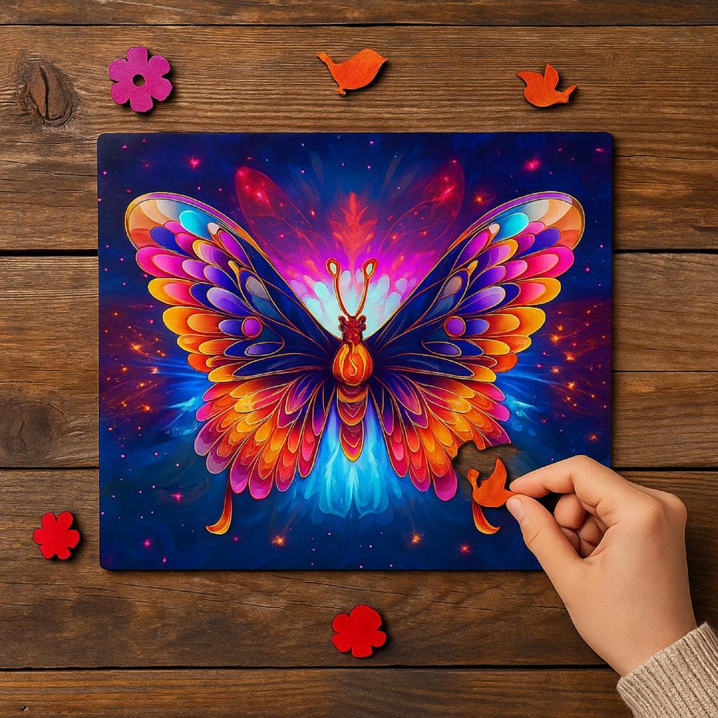 Wooden Educational Puzzle A3 Extraordinary Butterfly Children And Adults 240 Pcs Large