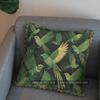 2D Elegant Birds And Leaves Pattern Pillow Cover Pattern Cushion Cover Suitable For Sofa Bedroom Car Pillow Cover