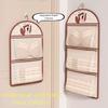 with Hanger Foldable Clothing Hanging Bag Large Capacity Net Bag  Wardrobe Organizer