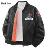 Men's MA-1 Embroidered Flight Jacket, Casual Baseball Collar Outerwear for Spring and Autumn