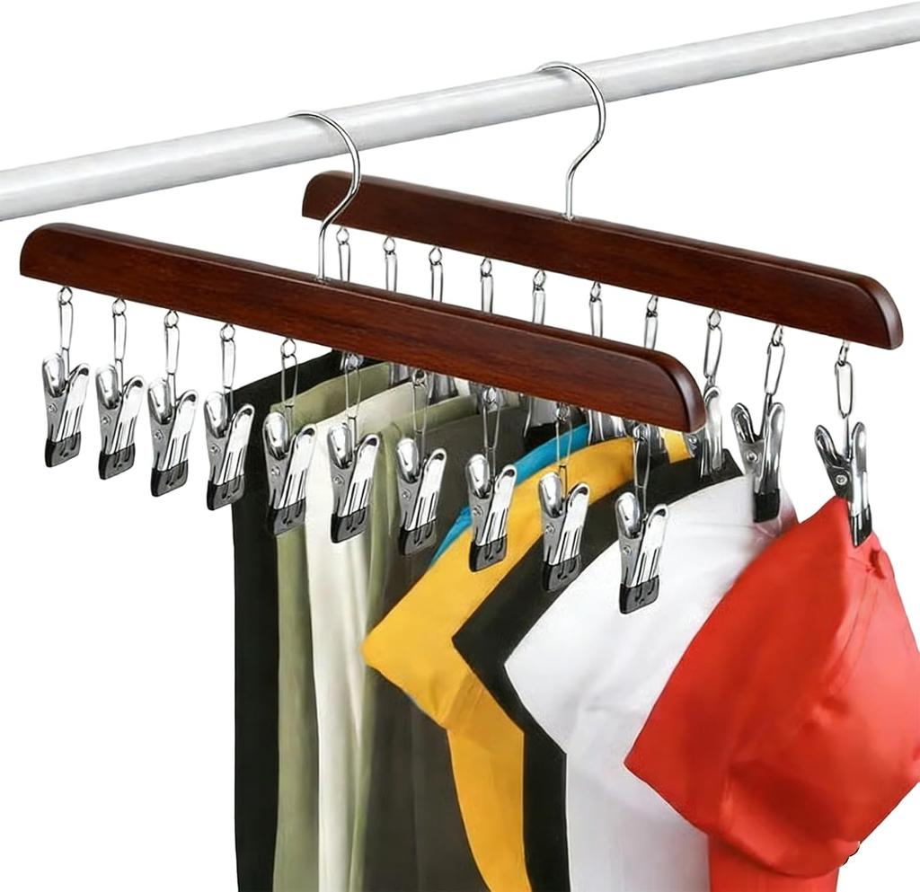 Hanging Closet Organizer 360&Deg; Rotating Multi Clip Hanger Space Saving Hanger Sturdy Portable Hanger For Rvs Dormitory