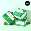 1+1 Green Derma Mild Cica Herausziehbare Tägliche Feuchtigkeitsspendende Beruhigende Maskenpackung (60 Blatt)
