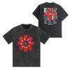 2026 Red Hot Chili Peppers Band Maglietta in Cotone Lavato Vintage Uomo Donna Hip Hop Tendenza Maglietta Manica Corta Estiva Magliette Oversize Top