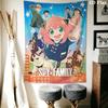 Spy X Family Teamwork Action Tapestry Fashion Print Wallmounted Background Cloth Wall Covering Decoration Soft
