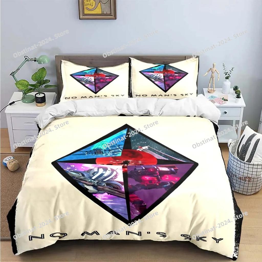 Fashion Anime 3D Game N-No-Man's-Sky Print Bedding Sets Bed Supplies Set Duvet Cover Bed Comforter Set Bedding Set Luxury Gift