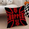 Brand Biker W-West Coast Choppers Cushion Cover Throw Pillow Cover Hidden Button Durable Polyester Chair Cushion
