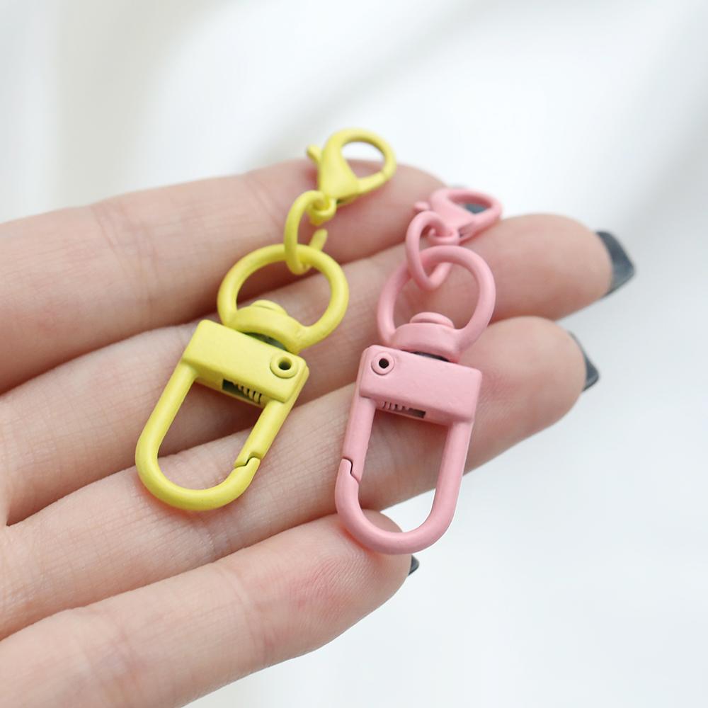 5/10Pcs Colorful Alloy Snap Lobster Clasp Hooks with 14mm Lobster Clasp for DIY Key Chain Bags Pendants Accessories Wholesale