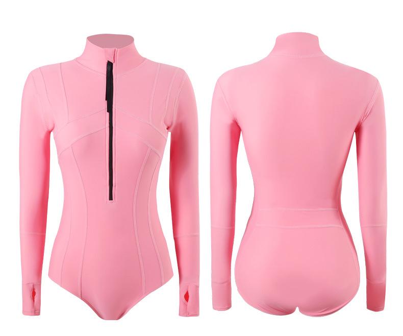 Women's Long Sleeve One-Piece Slimming Surf Swimsuit