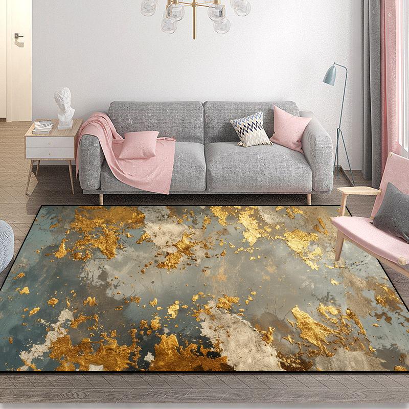 Modern Einfacher Haushaltsmatte Wohnzimmer Abstrakt Bereichsteppich Rutschfest Schlafzimmer Dekoration Teppich Leicht zu Reinigen Kinderteppich 140x200cm