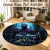 Round Rug Custom NameKontra K Pattern Non Slip Carpet Home Floor Decor