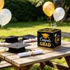 Graduation Card Collection Box with 20 Cards Congrats Grad Keepsake Box for Graduation Party Memory Storage and Greeting Cards Set